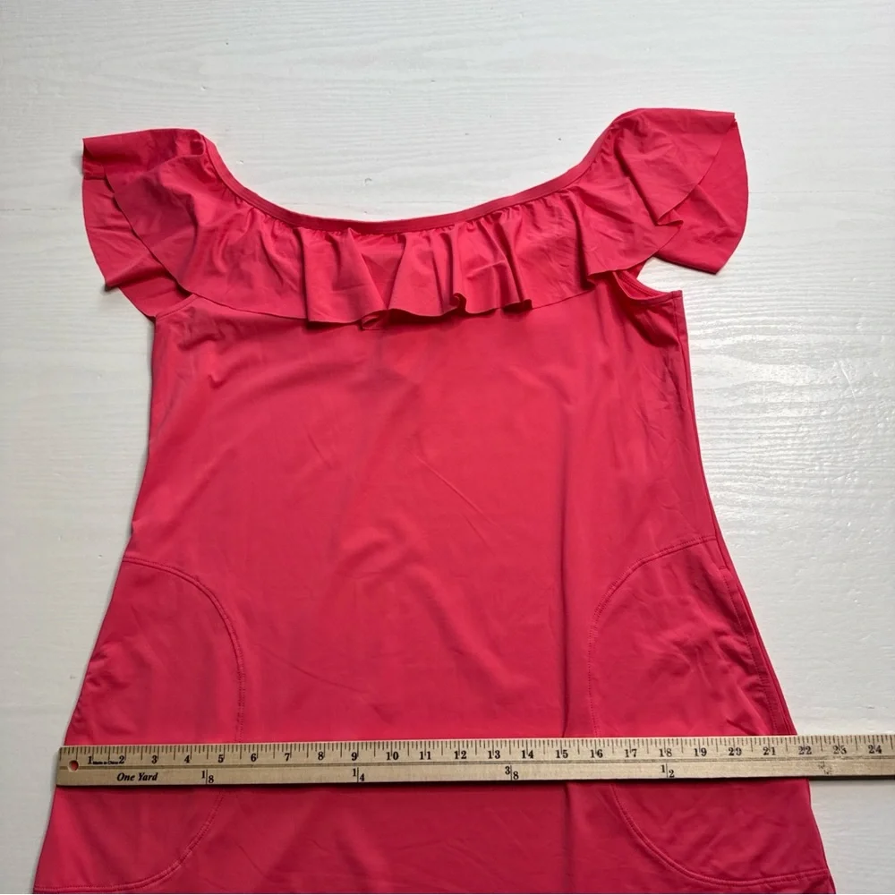 Tommy Bahama Pearl Off The Shoulder Spa Dress Womens Large Pink - Picture 7 of 15